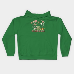 Self-Care Isn't Selfish - Frog Themed Empowering Tee Kids Hoodie